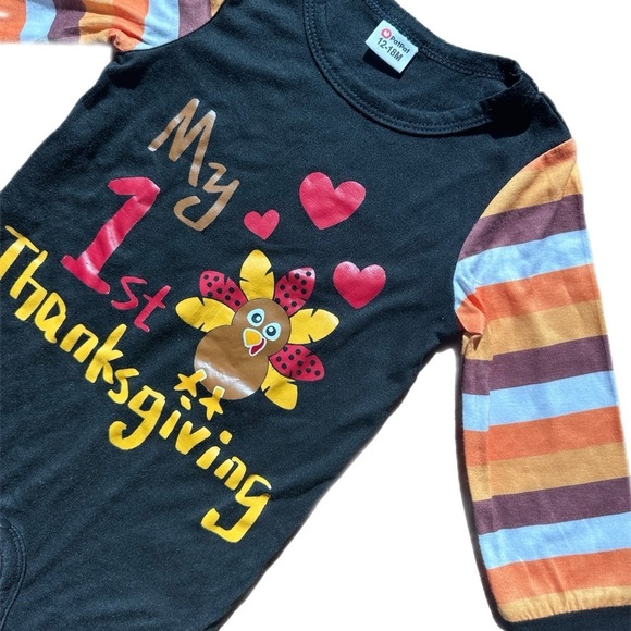 PatPat Baby My First Thanksgiving One Piece Romper Size  12-18M Unisex - Picture 2 of 5